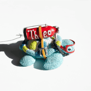 Theo the Turtle, Scuba ornament, online sales,