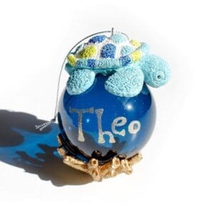 Theo the Turtle, Christmas bulb, online store, Christmas tree ornaments,
